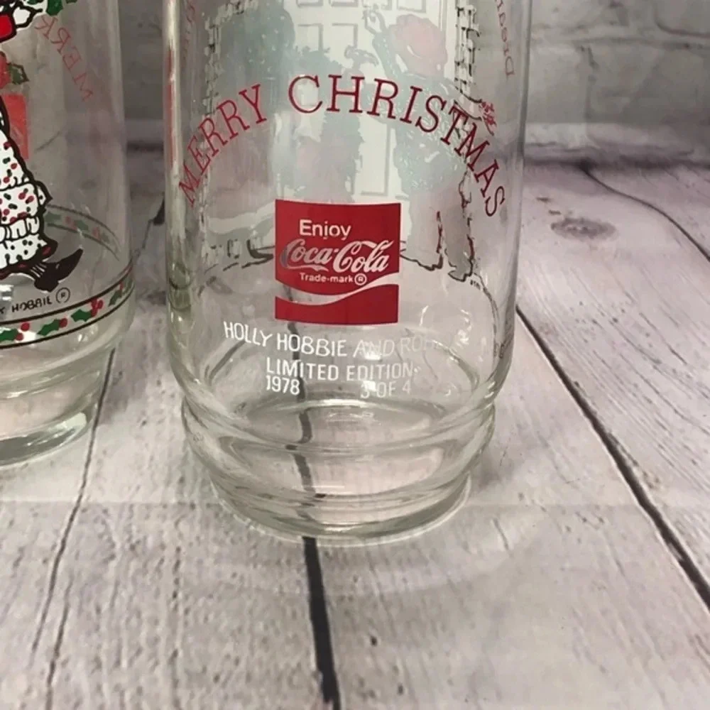 Vintage coca-cola Holly hobbie tumblers cottagecore